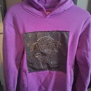 Boys Purple Graphic Hoodie